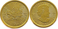 Canada 5 Dollars Maple leaf 1/10 Oz. - Elizabeth II Gold -