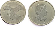 Canada 5 Dollars Peregrine Falcon - Elizabeth II - Silver -