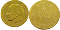 Hungary 100 Forint Béla Bartók - Gold -