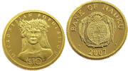 Nauru 10 Dollars 2007 Micronesian Population - 1/25 Oz. PP 200,00 EUR  + 14,95 EUR frais d'envoi