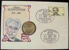 BRD 5 DM S.142 / 625er Silber, 11,2g / 100. Geburtstag von Albert Schweitzer -