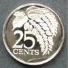 Trinidad und Tobago 25 Cents S.23 / K-N / Staatswappen - Chaconia -