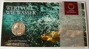Österreich 5 Euro 800er Silber, 10g / im Original-Folder / Land des Wassers -