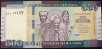 Liberia 500 Dollars P.36 a / Serie AA -