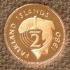 Falkland-Inseln 1/2 Penny S.1 / Bro / Elizabeth II. - Forelle -