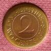 Mauritius 2 Cents S.21 / Bro / Elizabeth II. -