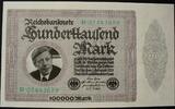 BRD 100.000 Mark Werbe- oder Scherzbanknote -