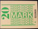 DDR - Gefängnisgeld 20 Mark Wertgutschein / Serie A -