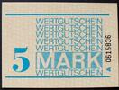 DDR - Gefängnisgeld 5 Mark Wertgutschein / Serie A -