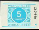 DDR - Gefängnisgeld 5 Pfennig Wertgutschein / Serie A -