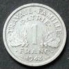 Frankreich 1 Franc S.213.1 / Al / Liktorenbündel mit zwei fränkischen Wurfäxten -