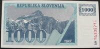 Slowenien 1.000 Tolarjev P. 9 a / Serie AH 91855140 -