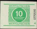 DDR - Gefängnisgeld 10 Pfennig Wertgutschein / Serie A -