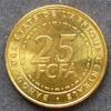 Zentralafrikanische Staaten 25 Francs S.31 / Al-Bro / Wert,Umschrift - Kakaozweige im Zierkreis -
