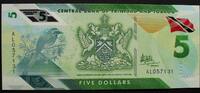 Trinidad & Tobago 5 Dollars P.61 / Polymer -