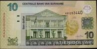 Surinam 10 Dollar P. 158 -