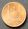 Nigeria 1 Kobo S.39 / E, K galv. / Staatswappen - Zwei Erdölbohrtürme -