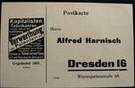 Deutschland - Sachsen - Dresden Postkarte ungelaufen / Dresden / Firma Alfred Harnisch -