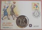 Niue 5 Dollars S. 61 / K-N / Wappen - zwei Basketballspielerinnen -