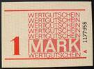 DDR - Gef&auml;ngnisgeld 1 Mark bis 30.6.1990 Wertgutschein / Serie A I 8,00 EUR  + 10,00 EUR frais d'envoi