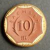Sachsen 10 Mark 1921 braunes Porzellan mit gold. Randdekor, Meissen / Sc... 25,00 EUR  + 10,00 EUR frais d'envoi