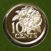 Trinidad und Tobago 10 Cents S.22 / K-N / Staatswappen - Eibischblüte -