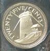 Barbados 25 Cents 1975 S.5 / K-N / Staatswappen - Zuckermühle PP 7,00 EUR  + 9,00 EUR frais d'envoi