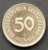 BRD 50 Pfennig S.107.2 / K-N / Kulturfrau beim Pflanzen eines Eichensetzlings -