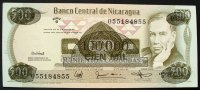 Nicaragua 100.000 Cordobas ND(1987) P. 149 / Aufdruck auf 500 Cordobas kfr 4,00 EUR prix TTC + 6,00 EUR frais d'envoi