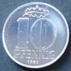 DDR 10 Pfennig S.10 / Al / Staatswappen - Wertangabe, darüber Eichenblatt -