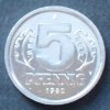 DDR 5 Pfennig S.9 / Al / Staatswappen - Wertangabe, zwischen Eichenzweigen -