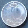DDR 10 Pfennig S.10 / Al / Staatswappen - Wertangabe, darüber Eichenblatt -