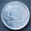 DDR 5 Pfennig S.9 / Al / Staatswappen - Wertangabe, zwischen Eichenzweigen -