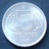 DDR 5 Pfennig S.9 / Al / Staatswappen - Wertangabe, zwischen Eichenzweigen -