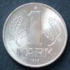DDR 1 Mark S.15 / Al / Staatswappen - Wert zwischen Eichenblättern -