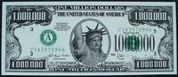 USA 1 Mio. Dollars Werbe- oder Scherzbanknote -
