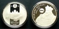 Weissrussland 20 Rubel 925er Silber, 33,62g / Wseslaw Polotzki -