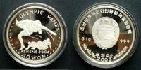 Nordkorea 10 Won 999er Silber, 31g / Ringer - Staatswappen -