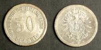 DR 50 Pfennig 1876 C J. 7 / 900er Silber - 2,777g / Reichsadler - Wertan... 20,00 EUR  + 10,00 EUR frais d'envoi