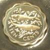 Bahamas 10 Cents S.36.1 / K-N / Staatswappen - Grätenfische -