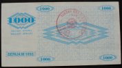 Bosnien-Herzegowina 1.000 Dinara P. 8 b / Stempel FOJNICA -