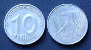 DDR 10 Pfennig S.7 / Al / Hammer und Zirkel auf zwei Ähren -