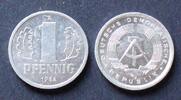 DDR 1 Pfennig S.8 / Al / Staatswappen - Wertangabe, zwischen Eichenzweigen -