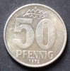 DDR 50 Pfennig S.12 / Al / Staatswappen - Wertangabe, darüber Eichenblatt -