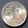 DDR 50 Pfennig S.12 / Al / Staatswappen - Wertangabe, darüber Eichenblatt -