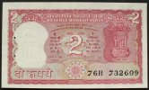 Indien 2 Rupees ND(1984-85) P. 53A a / Sign.83 kfr 3,50 EUR prix TTC + 6,00 EUR frais d'envoi