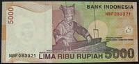 Indonesien 5.000 Rupiah 2001 P. 142 a kfr 2,50 EUR  + 6,00 EUR frais d'envoi