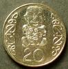 Neuseeland 20 Cents S.198 / E, N galv. / Elizabeth II. - Pukaki -