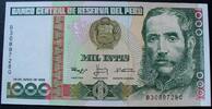 Peru 1.000 Intis 28.6.1988 P. 136 b kfr 1,50 EUR  + 6,00 EUR frais d'envoi