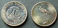 Slowenien 20 Tolarjev 2006 S.8 / K-N / Europäischer Weißstorch Stgl 4,00 EUR  + 6,00 EUR frais d'envoi